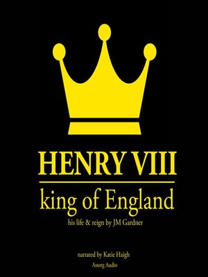 cover image of Henry VIII, king of England